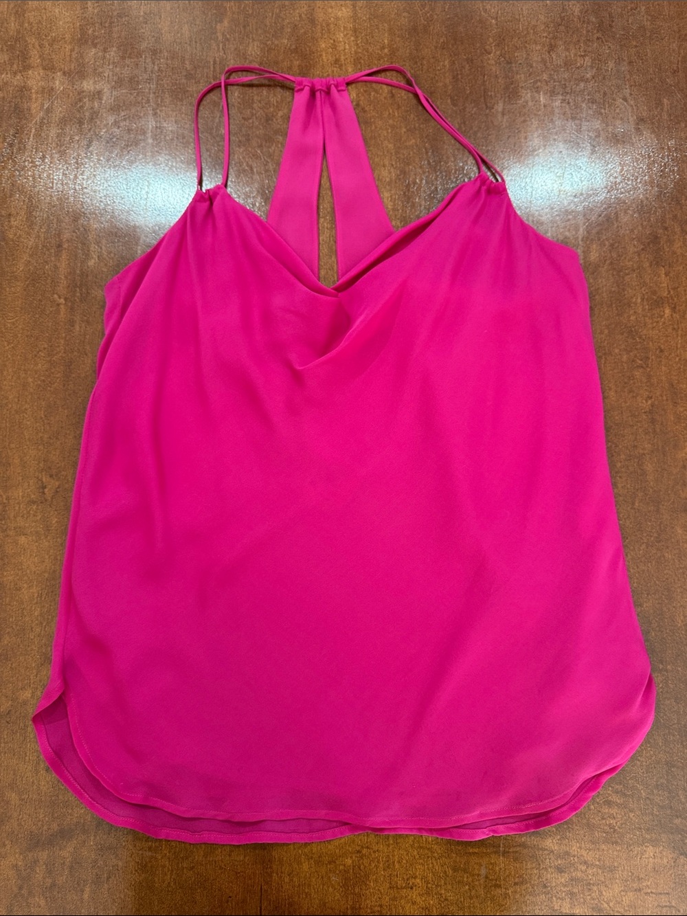 Haute Hippie Fuchsia Cowl Neck Strappy Camisole